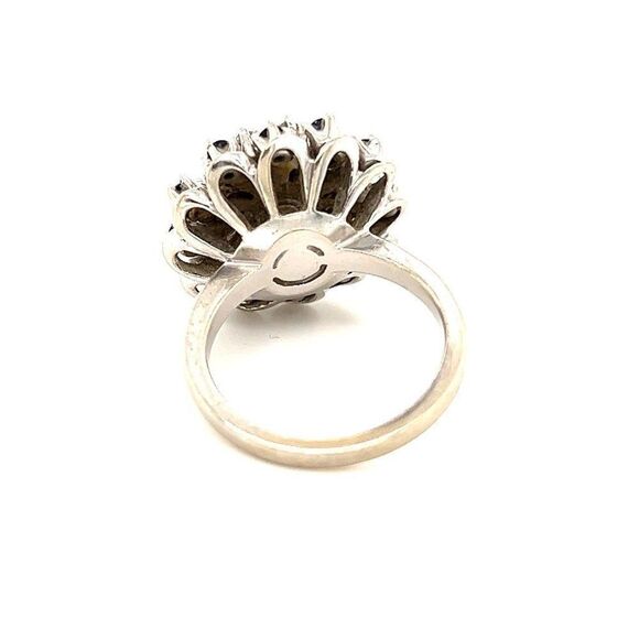 Stunning 14k Sapphires & Diamonds Vintage Ring - Picture 10 of 16